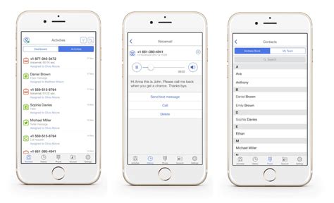You can record yourself, import recordings from friends and synchronize everything. Mobile App For iOS & Android is a Virtual Phone System Feature