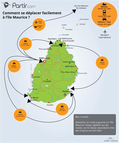 Cartes touristiques et plans Ile Maurice : régions, points ...