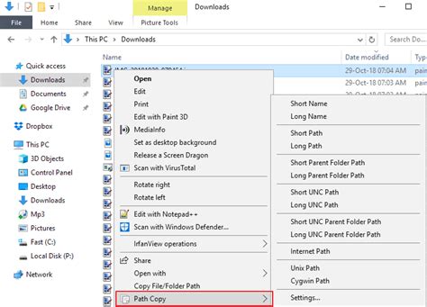 Add Path Copy Options To Windows Explorer Laptrinhx