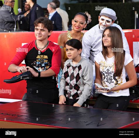 Prince Michael, Blanket and Paris Jackson had the honor of