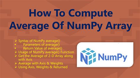 How To Compute Average Of Numpy Array Spark By Examples