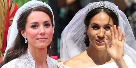 How Meghan Markles Royal Wedding Dress Compared To Kate Middletons