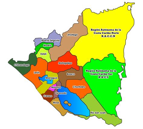 Mapa De Nicaragua Png Png Image Collection