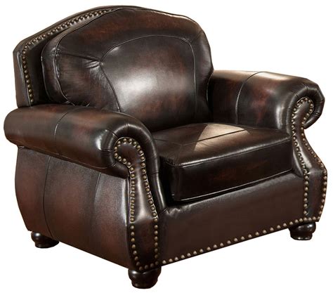 Rated 4.5 out of 5 stars. Hyde Brown Leather Armchair, C9701C2889LS, Amax Leather