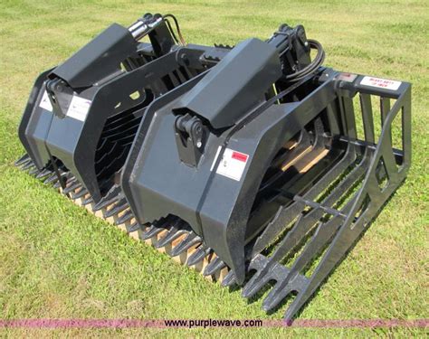 Stout Rock Bucket Grapple Skid Steer Attachment In Knapp Wi Item