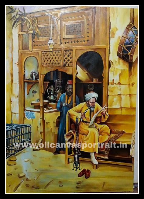 Original Oil Paintings Arabic Art Archives Oil Canvas Portrait