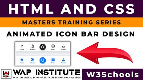 W3schools How To Create An Icon Bar In Html And Css In Hindi Youtube