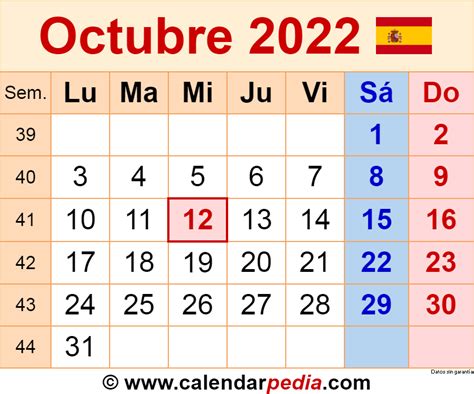 Calendario Del Mes De Octubre 2022 Para Imprimir Imagesee