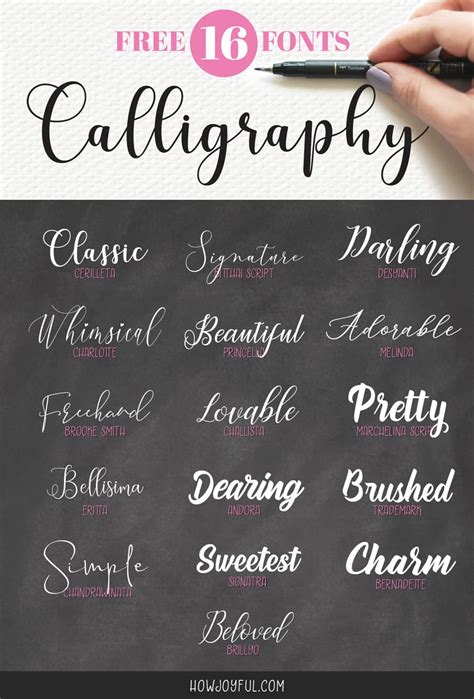 In this post i'll be sharing 11 free calligraphy fonts that you can use both personally and commercially, according to the sites where you can download them. Top 16 free calligraphy fonts (& hand lettering) in 2020