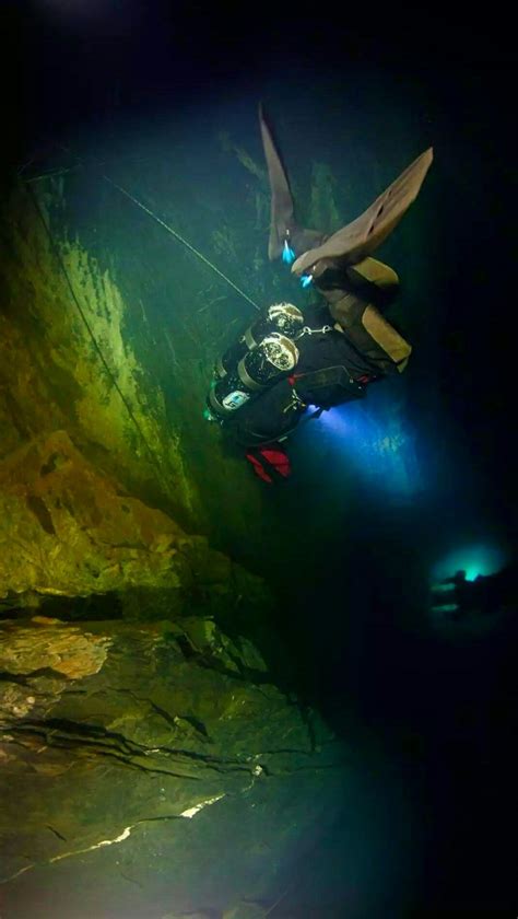 Deepest Underwater Cave Discovered Hranická Propast Cave A Team Of Explorers In The Czech