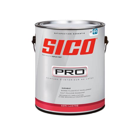 Peinture Dintérieur Sico Pro Fini Semi Lustré Blanc 378 L