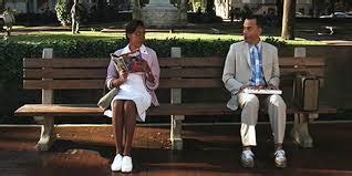 Life is like a box of chocolates. forrest gump bench - Adventure Tours In Motion