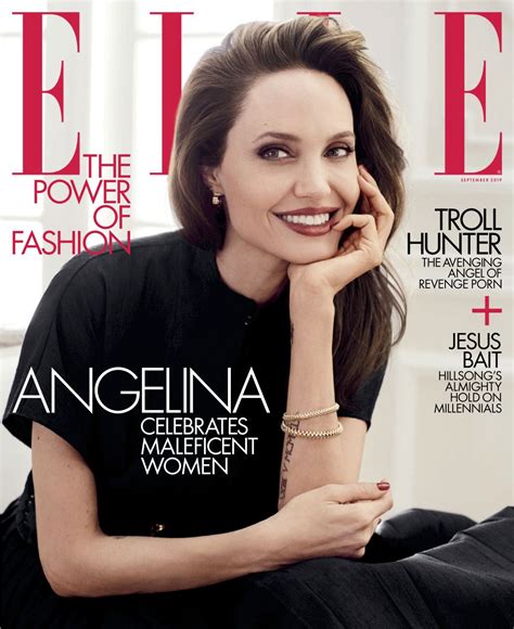 Angelina Jolie For Elle Magazine September 2019 Hawtcelebs