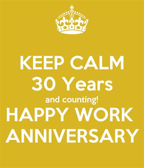 Happy 30 Year Work Anniversary