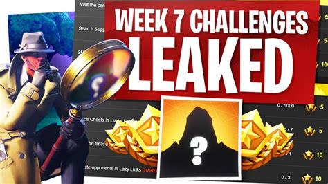 Here's how to complete them quickly and easily. Fortnite Week 7 Challenges Leaked - Secret Road Trip Skin ...