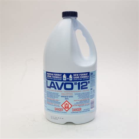 Bleach 12 36l6cs Lavo 12 Industrial Cleaning Supplies