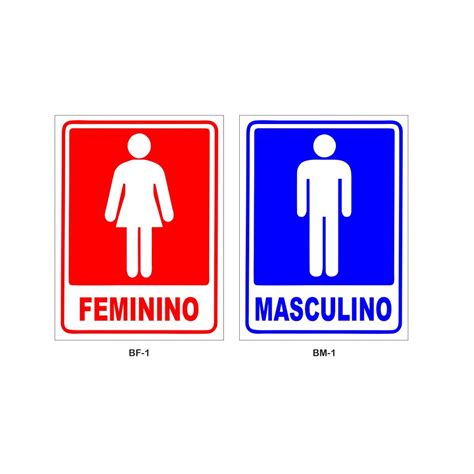 kit 2 placa de sinalização banheiro masculino e feminino 30x20cm shopee brasil