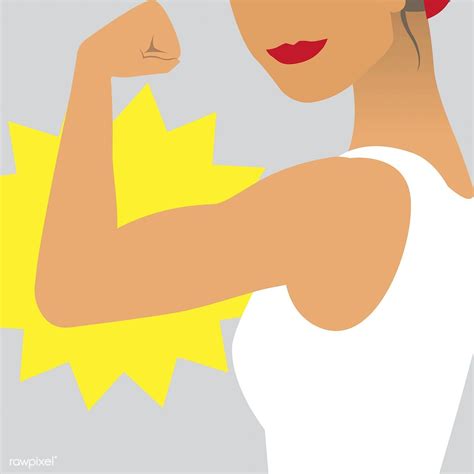 Female Power And Strength Illustration Free Image By