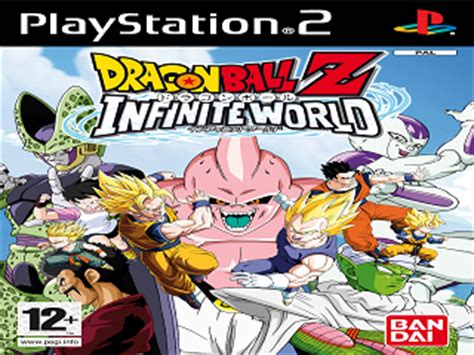 Infinite world is a fighting video game developed by dimps, and published in north america by atari for the playstation 2 and europe and japan by namco bandai under the bandai label. DragonBall Z - Infinite World (Europe) (En,Fr,De,Es,It) ISO