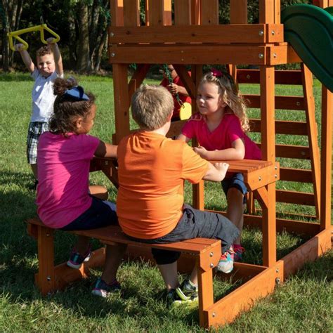 Backyard Discovery Swing Set Tucson Cedar Wooden Outdoor