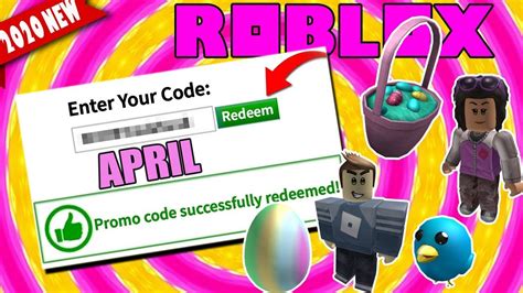 April Roblox Promo Codes And Free Items Bundles Easter 2020 Youtube