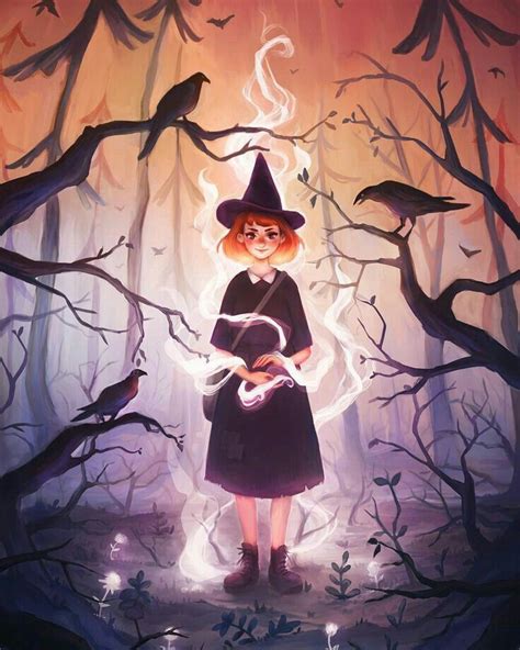 Adorable 💖 Witch Art Witch Drawing Fantasy Art