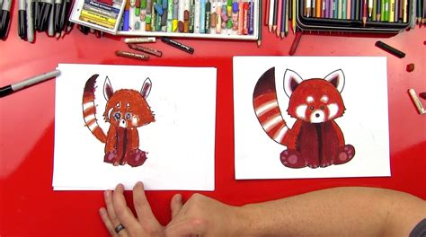 How To Draw A Red Panda Step By Step Easy Downloads