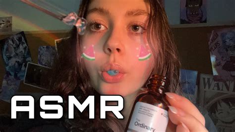 Asmr Doing Your Skincare But No Talking Inaudible Whispering And Gum Chewing Only Youtube