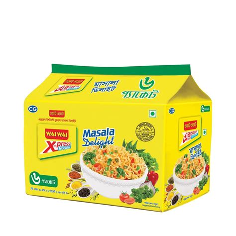 Wai Wai Xpress Instant Noodles Masala Delight 6 Pack Online Grocery