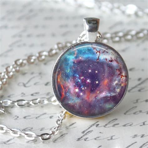 Items Similar To NEBULA Space Necklace Pendant Galaxy Universe Necklace