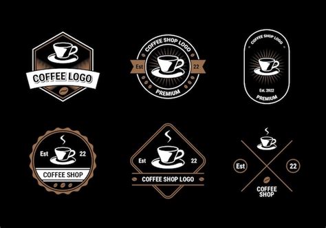 Premium Vector Coffee Shop Logo Collection