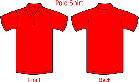 Red Polo Shirt Vector Clipart - Full Size Clipart (#5643964) - PinClipart