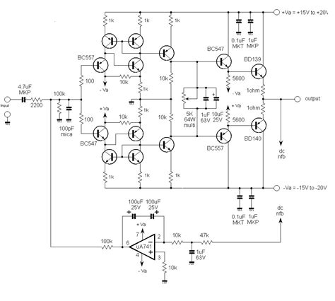 Transistor Headphone Amp Schematic Circuit Diagram