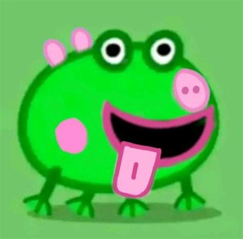 Peppas Frog But Make It Peppa In 2020 Frog Meme Anime Best Friends