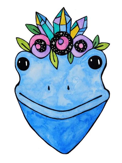 Blue Tree Frog Art Print Available From My Sparkly New Etsy Shop Roots Wings And Things Frog