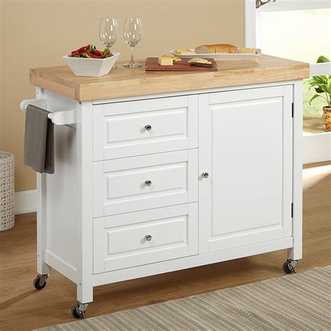 American furniture classics one door storage kitchen pantry cabinet for home, office, or laundry room with 3 adjustable shelves, white. Target Marketing Systems Monterey Wood Top Kitchen Buffet Cabinet With Three Drawers and Cabinet ...