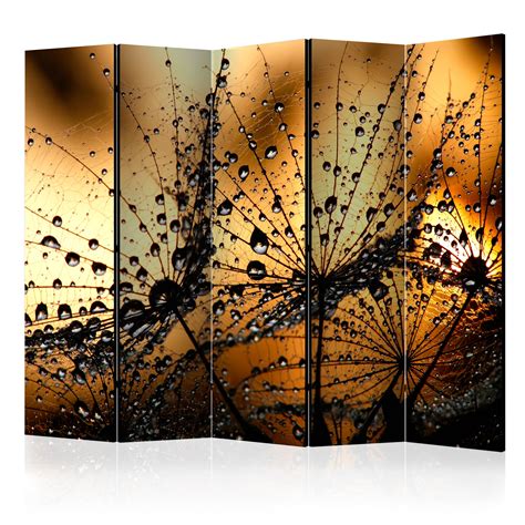 Custom wall panel or ceiling tile designs creation. DECORATIVE PHOTO FOLDING SCREEN WALL ROOM DIVIDER DANDELION FLOWER b-B-0125-z-c | eBay