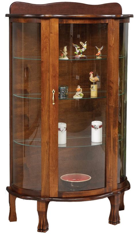 Blue River Wooden Curio Cabinet Countryside Amish Furniture