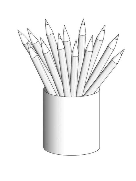 pencil coloring pages    print