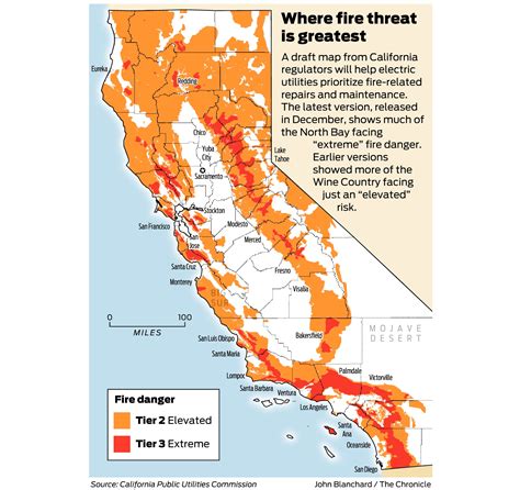 California Fire Threat Map Not Quite Done But Close Regulators Say