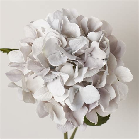 gray artificial hydrangea long stem wedding florals floral supplies craft supplies