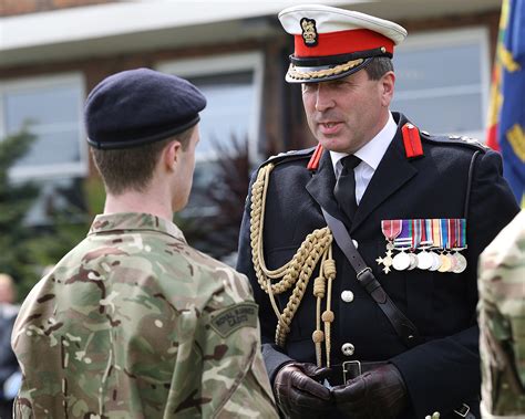 Senior Royal Marine Opens School Cadet Force In Newcastle