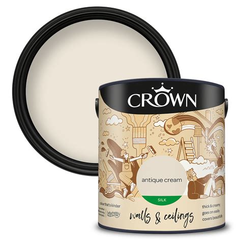 Crown Paint Antique Cream Silk