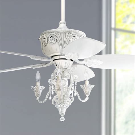 White Fandelier Ceiling Fans Lamps Plus