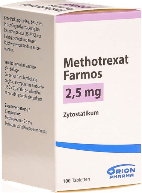 Methotrexat Farmos Tabletten 25mg 100 Stück In Der Adler Apotheke
