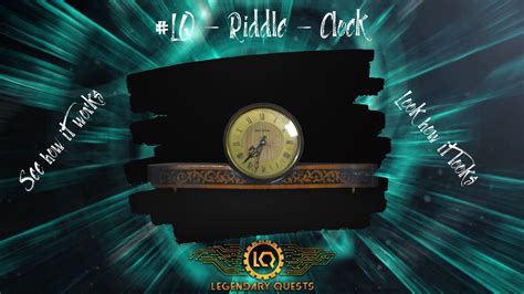 Lq Riddle Clock For Escape Room See How It Works Hotel Theme