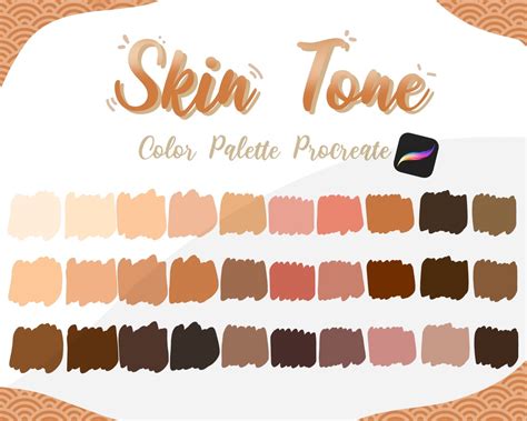 Procreate Skin Color Palette Oseherbal