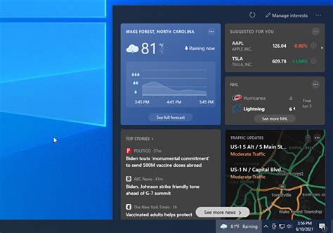 How To Configure Windows 10 Weather And News Taskbar Widget How To Geek