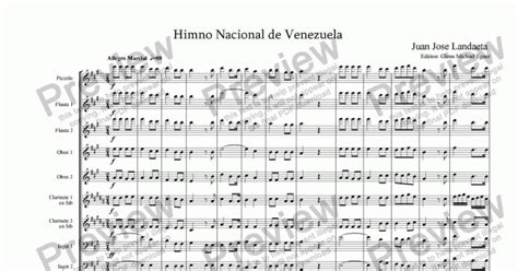 Venezuelan National Anthem Himno Nacional De Venezuela