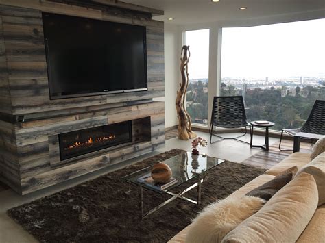 Linear Gas Fireplace Ideas With Tv Above Fireplace World